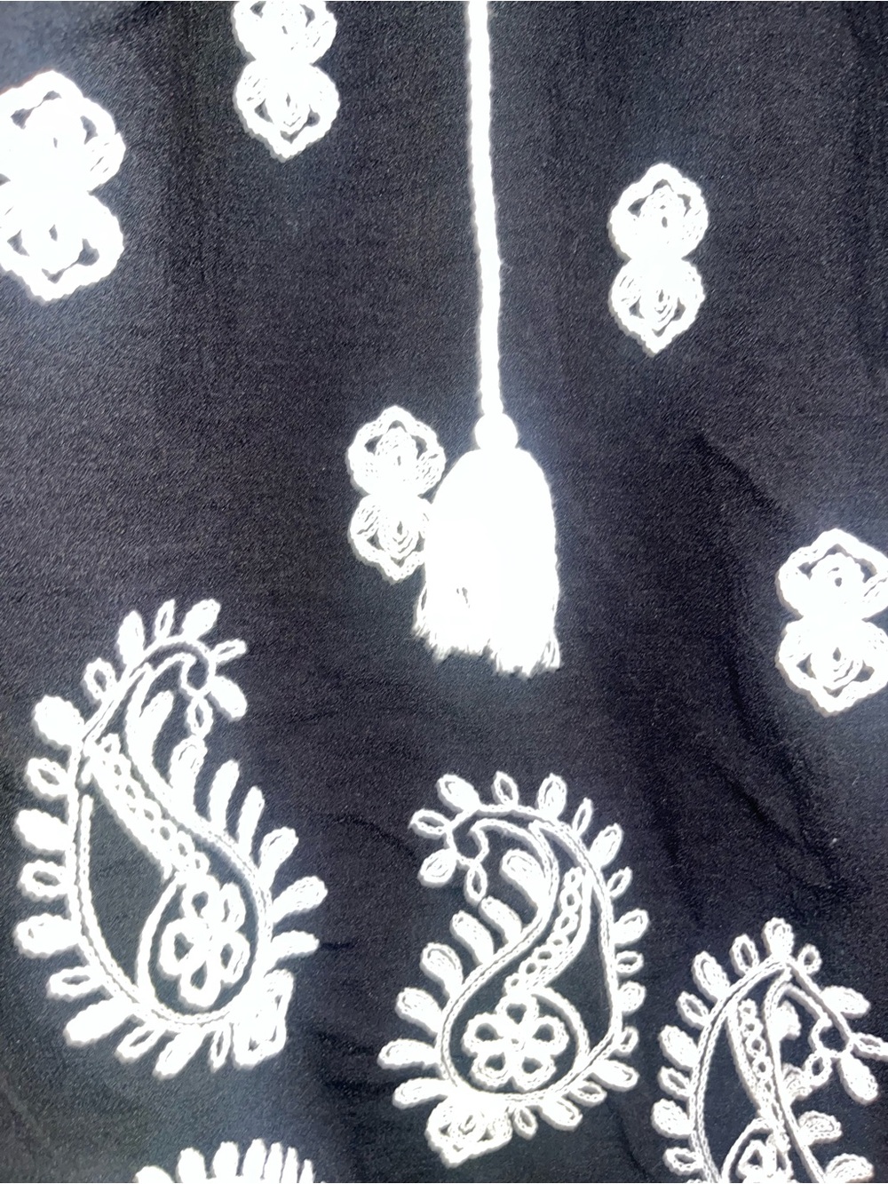 Blooming Jelly Black & White Embroidered V-Neck Swim Cover-Up Dress. NWOT - Picture 10 of 13